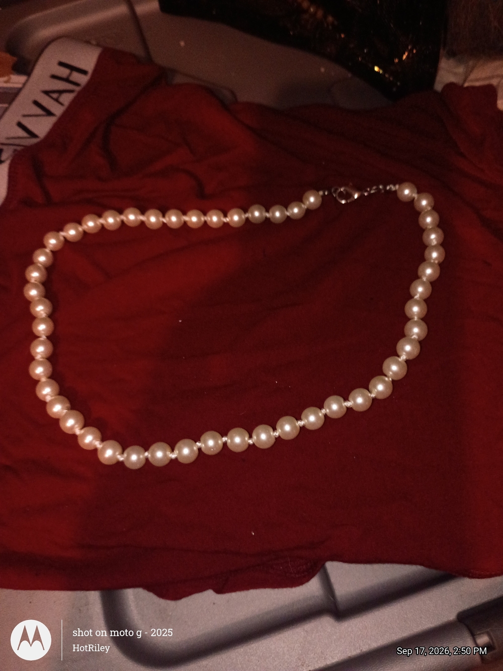 Classic Pearl Necklace - White Pearls